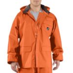 Carhartt Men's Surrey Rain Coat - Orange