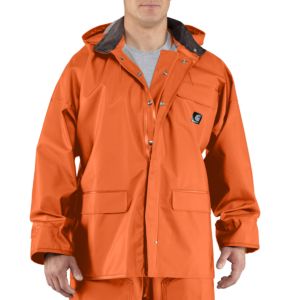 Carhartt Men's Surrey Rain Coat - Orange