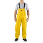 Carhartt Men's Surrey Rain Bib Overall - Yellow