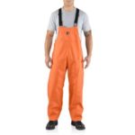 Carhartt Men's Surrey Rain Bib Overall - Orange