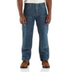 Carhartt Flame-Resistant Utility Denim Double-Front Jean- Relaxed Fit - Midstone