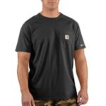 Carhartt Men's Force Cotton Short-Sleeve T-Shirt - Black
