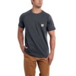Carhartt Men's Force Cotton Short-Sleeve T-Shirt - Granite Heather