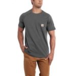 Carhartt Men's Force Cotton Short-Sleeve T-Shirt - Carbon Heather