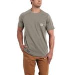 Carhartt Men's Force Cotton Short-Sleeve T-Shirt - Desert Heather