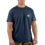 Carhartt Men's Force Cotton Short-Sleeve T-Shirt - Navy