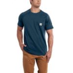 Carhartt Men's Force Cotton Short-Sleeve T-Shirt - Light Huron Heather