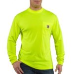 Carhartt Force® Color Enhanced Long Sleeve Shirt - Brite Lime