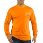 Carhartt Force® Color Enhanced Long Sleeve Shirt - Brite Orange