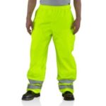 Carhartt High Visibility Class E Waterproof pant - Brite Lime