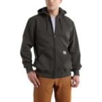 Carhartt Rain Defender Paxton Heavyweight Hooded Zip Front Sweatshirt - Peat