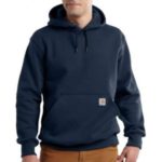 Carhartt Rain Defender Paxton Heavyweight Hooded Sweatshirt - New Navy