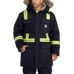 Carhartt Men's Flame-Resistant Extremes Artic Coat- Dark Navy