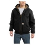 Carhartt Men's Camo-Lined Duck Active Jac - Black