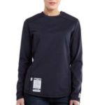 Carhartt Flame-Resistant Force Cotton Graphic Long-Sleeve T-Shirt - Dark Navy