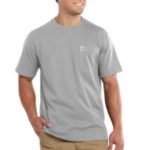 Carhartt Maddock Pocket Short-Sleeve T-Shrit - Heather Gray