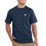Carhartt Maddock Pocket Short-Sleeve T-Shrit - Navy