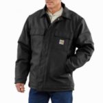 Carhartt Flame Resistant Duck Traditional Coat/Quilt-Lined - Black