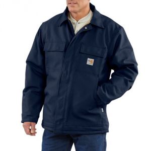 Carhartt Flame Resistant Duck Traditional Coat/Quilt-Lined - Dark Navy
