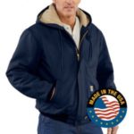 Carhartt Men's Flame Resistant Duck Active Jac/Quilt-Lined - Dark Navy