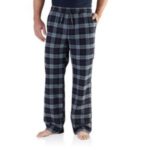 CARHARTT Snowbank Relaxed Fit Flannel Pant - Navy