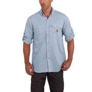 Carhartt Men's Force® Ridgefield Long Sleeve Shirt - Celestial Blue