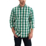Carhartt Men's Essential Plaid Long Sleeve Shirt - Hunter Green / Black