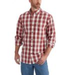 Carhartt Men's Essential Plaid Long Sleeve Shirt - Chili