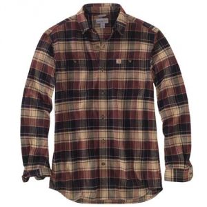 CARHARTT Trumbull Plaid Shirt Long Sleeve - Dark Khaki