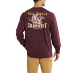 CARHARTT Workwear Graphic Opening Season Long Sleeve T-Shirt - Port