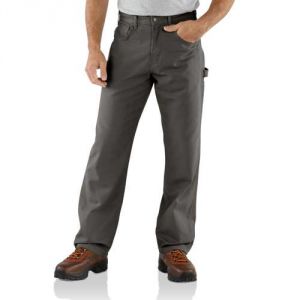 Carhartt Canvas Carpenter Loose Original Fit Pant - Charcoal
