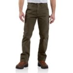 Carhartt Men's Washed Twill Dungaree - Relaxed Fit Dark Coffee B324 DFE