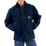 Carhartt Men's Sandstone Traditional Coat/Arctic Quilt-Lined - Midnight