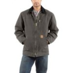 Carhartt Men's Sandstone Ridge Coat/Sherpa-Lined Army Green C61 GVL