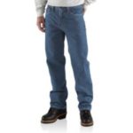 Carhartt Flame0Resistant Utility Jean-Relaxed Fit - Midstone