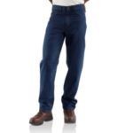Carhartt Flame Resistant Relaxed Fit Jean / Straight Leg FRB100 DNM - Denim