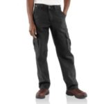 Carhartt Flame-Resistant Cnvas Cargo Pant - Black