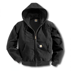 Carhartt Men's Duck Active Jac/Thermal Lined - Black