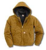 Carhartt Men's Duck Active Jac/Quilted-Flannel Lined - Carhartt Brown