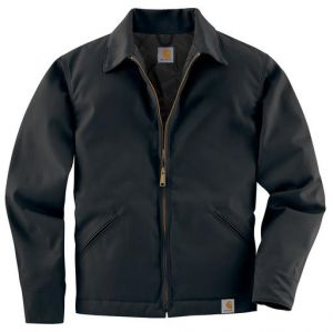 Carhartt Men's Twill Work Jacket Midweight Quilt Lined - Black
