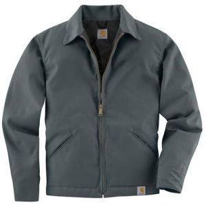 Carhartt Men's Twill Work Jacket Midweight Quilt Lined - Dark Gray