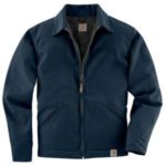 Carhartt Men's Twill Work Jacket Midweight Quilt Lined - Navy