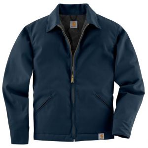 Carhartt Men's Twill Work Jacket Midweight Quilt Lined - Navy
