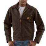 Carhartt Men's Sandstone Detroit Jacket/Blanket Lined - Dark Brown