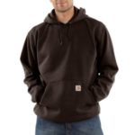 Carhartt Men's Midweight Hooded Pullover Sweatshirt Dark Brown K121 DKB