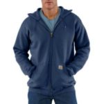 Carhartt Men's Midweight Hooded Zip-Front Sweatshirt K122 - New Navy
