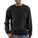 Carhartt Men's Midweight Crewneck Sweatshirt Black K124 BLK