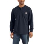 Carhartt Men's Long Sleeve Workwear Henley T-Shirt - Navy
