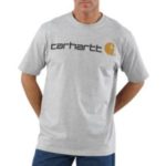 Carhartt Men's Short-Sleeve Logo T-Shirt - Heather Gray