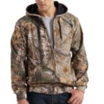 Carhartt Midweight WorkCamo Hooded Zip-Front Sweatshirt - Realtree Xtra